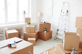 Search picture frame boxes shipping. Wide Angle Background Of Stacked Cardboard Boxes In Empty White Stock Photo Picture And Royalty Free Image Image 143915049
