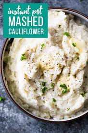 Creamy Parmesan Instant Pot Mashed Cauliflower Sweet Peas