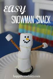 Next, draw a line diagonally to the right and down. Easy Snowman Snack Happy Home Fairy