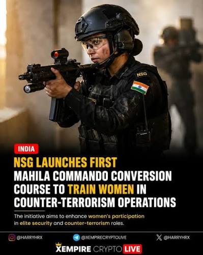 नारी शक्ति को नई ताकत: NSG ने शुरू किया पहला महिला कमांडो कन्वर्जन कोर्स, 12 हफ्ते की कड़ी ट्रेनिंग https://smtv.in/%e0%a4%a8%e0%a4%be%e0%a4%b0%e0%a5%80-%e0%a4%b6%e0%a4%95%e0%a5 ...