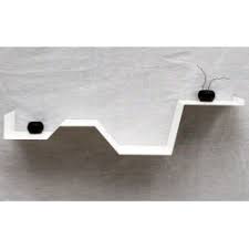 L 37 cm, h 175 cm, p 2 cm. Etagere Murale Blanche Moderne Etagere Design Metal Vecteur Design