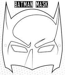 Ausmalbilder Batman Mask Batman Mask Template Superhero Mask Template Batman Mask