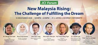 New Malaysia Rising The Challenge Of Fulfilling The Dream Jeffrey Cheah Institute On Southeast Asia