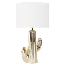 Kaktus Lampe Aus Goldfarbener Keramik Und Weissem Lampenschirm Jetzt Bestellen Unter Https Moebel Ladendirekt De Lampen Lampenschirm Weiss Lampe Lampenschirm