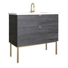 5.0 out of 5 stars. Modern Bathroom Vanity Cabinet Set Smug Akron Oak Wood Gold Handle And Legs 40 X 33 X 18 Inch Vanity Cabinet 2 Drawers Ceramic Top Sink Buy Online In China At China Desertcart Com Productid 186736248