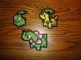 Pokemon Sprite Magnets Chikorita Family By Uworlds On Deviantart Pokemon Cross Stitch Pokemon Pattern Pokemon Sprites