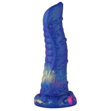 Fantasy Monster Dildo - With Suction Cup - 21 cm - Blue Tongue - Hismith®