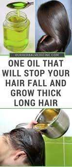One Oil That Will Stop Your Hair Fall And Grow Thick Long Hair Grow Thick Long Hair Fall Hair Long Hair Styles