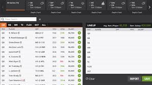 Последние твиты от draftkings lineups (@nfl_draftkings). Draftkings Daily Fantasy Lineup Building Roster Construction