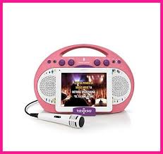 Electronic Birthday Toys For 9 Year Olds Karaoke Singing Machine Pink Kids For Girls Age 6 7 8 9 10 Years Old Toy Gift Toys For Girls Karaoke System Karaoke