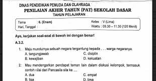 Soal ulangan kelas 5 tema 6. Soal Ulangan Kelas 5 Tema 6 Kurikulum 2013 Sekolahdasar Net