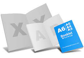 Download A6 A5 A4 Brochure Mockup Pt 2 Cover Actions Premium Mockup Psd Template