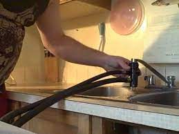 Normally a portable dishwasher get its water by connecting to a sink faucet and draining into the sink, but you will need to connect the appliance. How To Attach The Unicouple Hose For A Portable Dishwasher To A Regular Faucet Youtube
