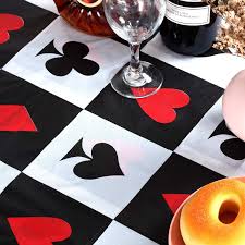 4.5 out of 5 stars 90. Party Supplies Casino Poker Game Themed Birthday Party Decorations Poker Party Supplies For Las Vegas Theme Casino Party Game 1 Pack Plastic Table Cover For Arts Crafts Toys Games