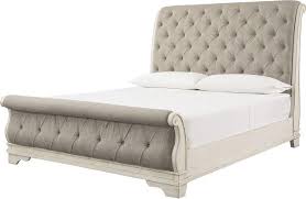 Ivory velvet king bed ns dresser mirror bedroom furniture set. Sleigh Beds Miskelly Furniture
