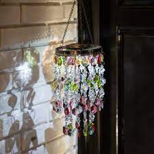 A remote control, hanging chain and ac adaptor are included. Hanging Outdoor Chandelier Battery Wayfair