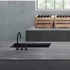 Caesarstone rugged concrete is a quartz stone with the most genuine reinterpretation to the actual concrete. Your Newest Kitchen Obsession Rugged Concrete S Dramatic Gradients Of Grey White Haze Patina And A R Caesarstone Kitchen Caesarstone Dining Table In Kitchen