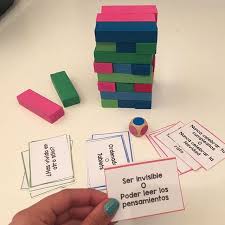 Llevaba Mucho Tiempo Queriendo Hacer Una Version Del Jenga Para Clase Fui A Flyingtiger Y Compre Esta Jenga Jenga Teacher Material Classroom Jobs