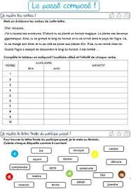 We did not find results for: Le Passe Compose Decouverte Passe Compose Exercice Cm1 Conjugaison