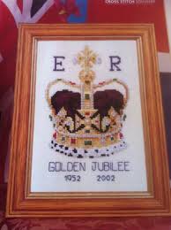 British Patriotic Samplers Elizabeth Ii Golden Jubilee