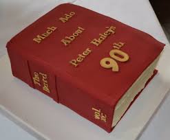 As nouns the difference between book and cake. 90th Birthday Shakespeare Book Cake