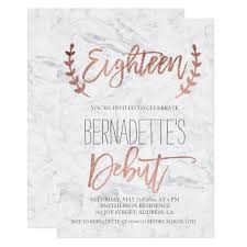 18th Birthday Debut Invitation Background Design Black And Gold Rose Gold Typography Debut Marble 18th Birthday Invitation Zazzle Com In 2020 18th Birthday Birthday Invitations 18th Birthday Ideas For Girls Themes