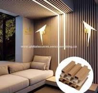 Fachada de madera coextrusión revestimiento de pared exterior tablero de  decoración del hogar paneles de pared wpc impermeable