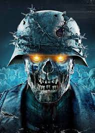 Zombie Army 4 Dead War Poster By Hyperart S Displate In 2021 Skull Wallpaper Zombie Army Zombie Art
