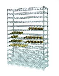 Monroe lane brown industrial wine shelf. Tarrison Wr1448c7 Chrome Wine Bottle Display Rack 14 Cradle Shelves 168 Bottles Capacity 48 Length X 74 Height X 14 Depth Buy Online In Bosnia And Herzegovina At Bosnia Desertcart Com Productid 46683453