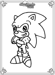 Dibujos de Sonic para imprimir y colorear - Dibujando con Vani