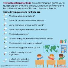 Also, see if you ca. 400 Trivia Questions For Kids A Complete Fun Game