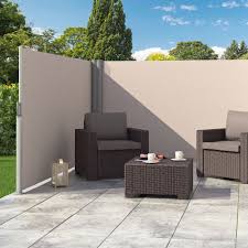 Doppel Seitenmarkise Sichtschutz Eck Markise Windschutz Sonnenschutz 160x300cm Windschutz Sonnenschutz Markise