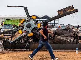 Four people died friday when a helicopter crashed into a farmer's field in northern alberta. Four Soldiers Killed In Helicopter Crash In Indonesia Asia Gulf News