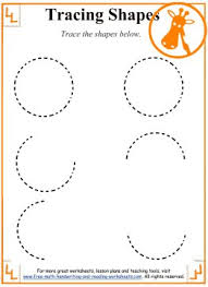 tracing shapes worksheets and activities