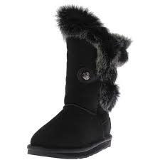 Womens Nordic Angel Short Sheepskin Lined Mid Calf Boots