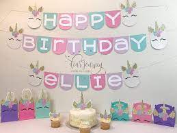Unicorn Flower Banner Unicorn Birthday Banner Unicorn Party Decoration Unicorn First Birthday Unicorn Theme Unicorn Banner Unicorn Party Decorations Birthday Banner Unicorn Birthday