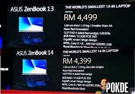 They offer a solid combination of power, performance, and price. Asus Malaysia Launches New Zenbook 13 14 And 15 Laptops Smallerthana4 Pokde Net