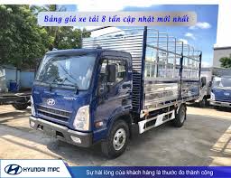 Bảng giá xe tải 8 tấn cập nhập mới nhất 06/2024