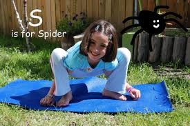 Picture Of Child In Pose Child Colors A Picture Of The Animal And Writes The Corresponding Letter Of The Alphabet To Acc Yoga For Kids Childrens Yoga Abc Yoga
