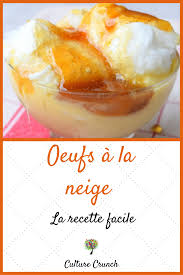 Oeufs A La Neige L Recette Facile Recette Recettes De Cuisine Recette Facile