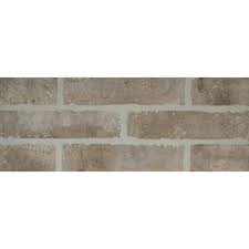 Msi Abbey Brick 2 1 3 In X 10 In Glazed Porcelain Floor And Wall Tile 0 162 Sq Ft Nhdabbbri2x10 Porcelain Flooring Flooring Brick Tiles