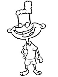 Hey arnold coloring pages coloring home. Eugene From Hey Arnold Coloring Page Free Printable Coloring Pages For Kids