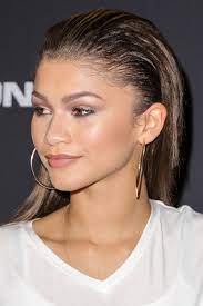 These Stunning Zendaya Hairstyles Live In My Mind Rent Free Wet Look Hair Sleek Hairstyles Slicked Back Hair