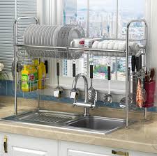 Best kitchen sink 2021 : 304 Stainless Steel Dish Rack Sink Drain Rack Kitchen Rack Supplies Storage Rack Pool To Dry Dishes Dish Shelf Racks Holders Aliexpress