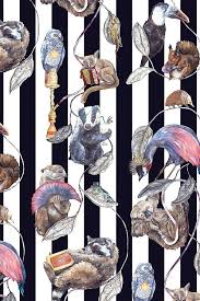 House Of Hackney Empire Stripe Wallpaper Striped Wallpaper Empire Wallpaper Painterly Prints