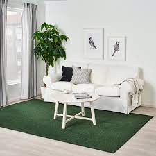 sporup vloerkleed laagpolig donkergroen 200x300 cm ikea vloerkleed ikea vloerkleed woonkamer