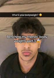 Bench Pressing My Friends Weights