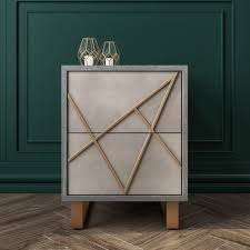 Usb crystal table lamp, small gold lamp sets, desk lamp set of 2 with usb charging ports, bedside lights with metal base, decorative lamp modern nightstand lamp for bedroom living room(set of 2) 4.6 out of 5 stars 1,370 Anastasia 2 Drawer Bedside Table In Taupe With Gold Painted Wooden Trim Furniture123