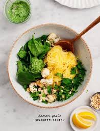 Lemon Pesto Spaghetti Squash Recipe Love And Lemons Recipe Healthy Recipes Pesto Spaghetti Squash Lemon Pesto
