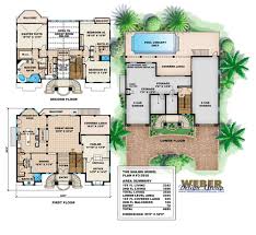 Our mansion house plans come in any style and offer such features as exciting home theaters, elegant master suites, and gourmet kitchens. Mediterranean House Plan 3 Story Luxury Beach Home Floor Plan